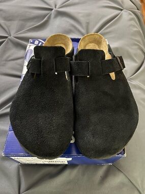 Birkenstock Boston Black Suede Clog EU 44 Men’s 11